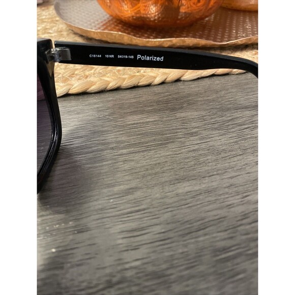 Cole Haan C16144 Dark Black Women’s Polarized Sunglasses - Picture 4 of 6